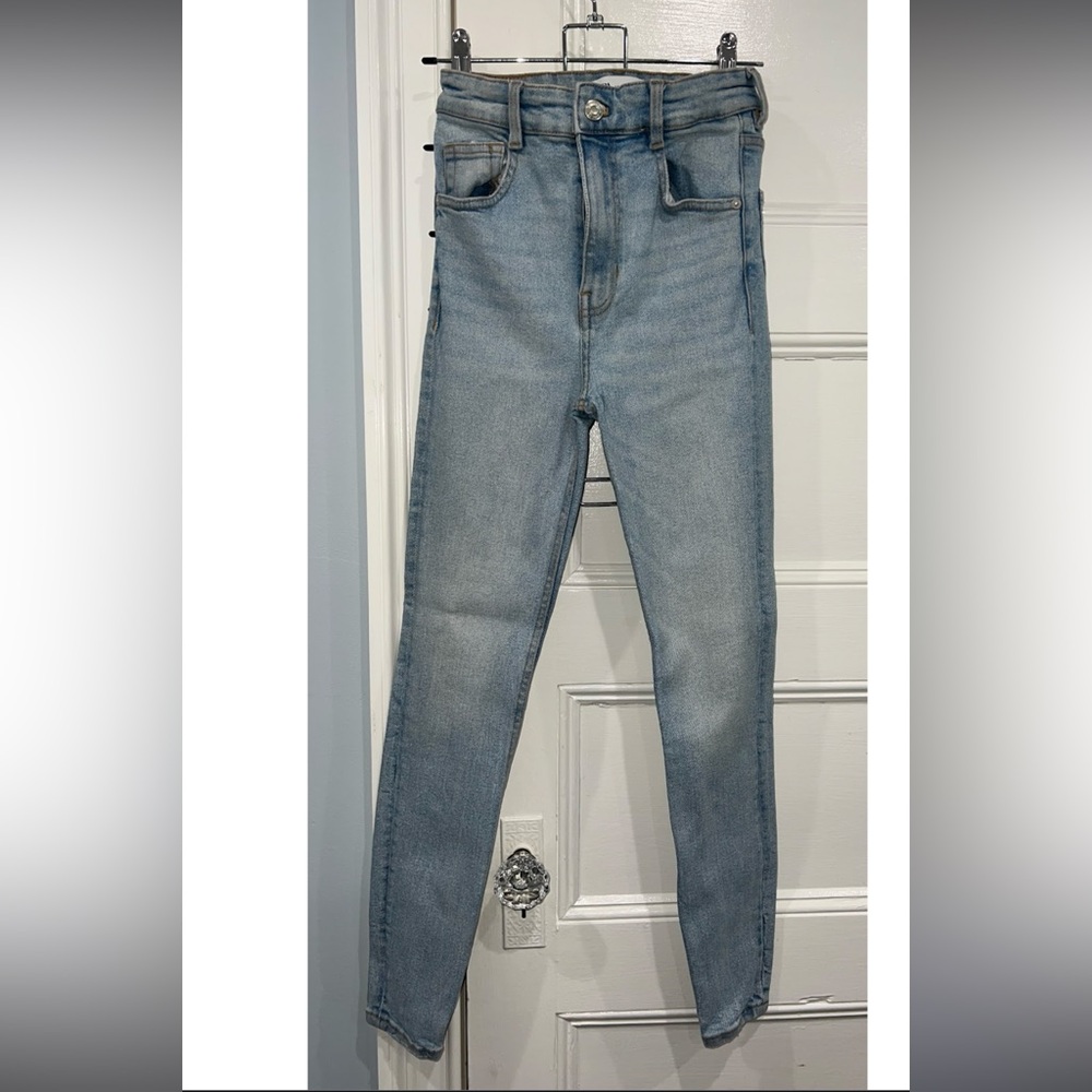 Zara Light Blue Skinny Jeans